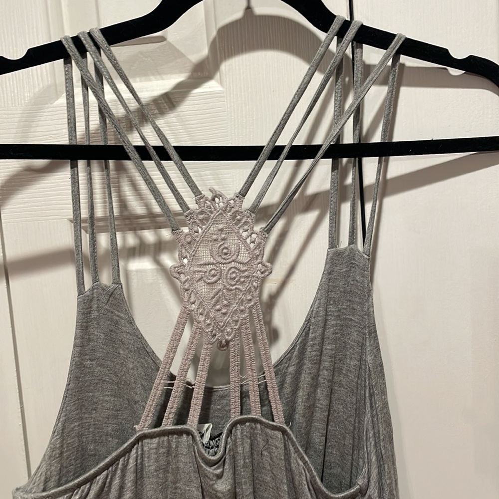 Moral Fiber Gray Romper - Picture 2 of 4
